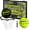Black/Volt, variant on AND1 Over the Door Mini Basketball Hoop Set, 18"x12" Shatterproof Backboard, 2 Mini Balls & Hand Pump, No Tools Indoor Use