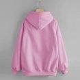 thumbnail image 5 of Hontri Women's Fashion Hoodies & Sweatshirts, Sweatshirt Color Pullover Casual Hooded Sleeve Pocket Women's Long Solid Women's Coat Pink S, 5 of 9