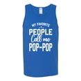 thumbnail image 2 of Wild Bobby,My Favorite People Call Me Pop-Pop Father Dad Grandpa Gift, Father's Day, Men Graphic Tank Top, Royal, 3XL, 2 of 3