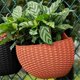 thumbnail image 5 of Wine Red flower pots Wall-mounted flower pots with drainage hooks, 5 of 5