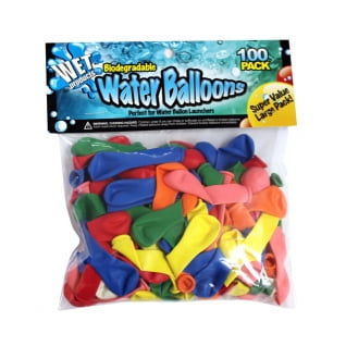 Wet Products Biodegreadable Water Balloon, Multicolor, 100 Count