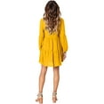 thumbnail image 4 of Robe Tunique d'Été pour Femme à Col en V, Décontractée, Ample et Fluide, Coupe Évasée, 4 of 5