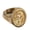 14K Gold-Plated, variant on Unisex Jesus' Face Infinity Ring for Both Men and Women Antique Silver Toned Size 11 for Everyday Wear Gift Box Included