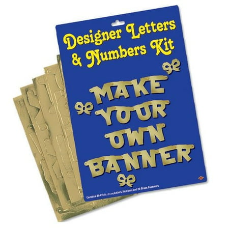 - The Beistle Company Anniversary Designer Letters and Numbers Kit