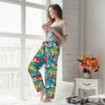 thumbnail image 5 of Cauagu Japanese Koi Pajama Pants for Women Loose Fit Wide Leg Trouser Pants Casual Elastic Waist Drawstring Lounge Pants, 5 of 6
