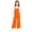 Orange, variant on XIMIN Girls' Wide Leg Overalls - Casual Button Strap Bib Overalls Cute Sleeveless Jumpsuits with Pockets for Kids Teens (Hot Pink, 13-14 Years)