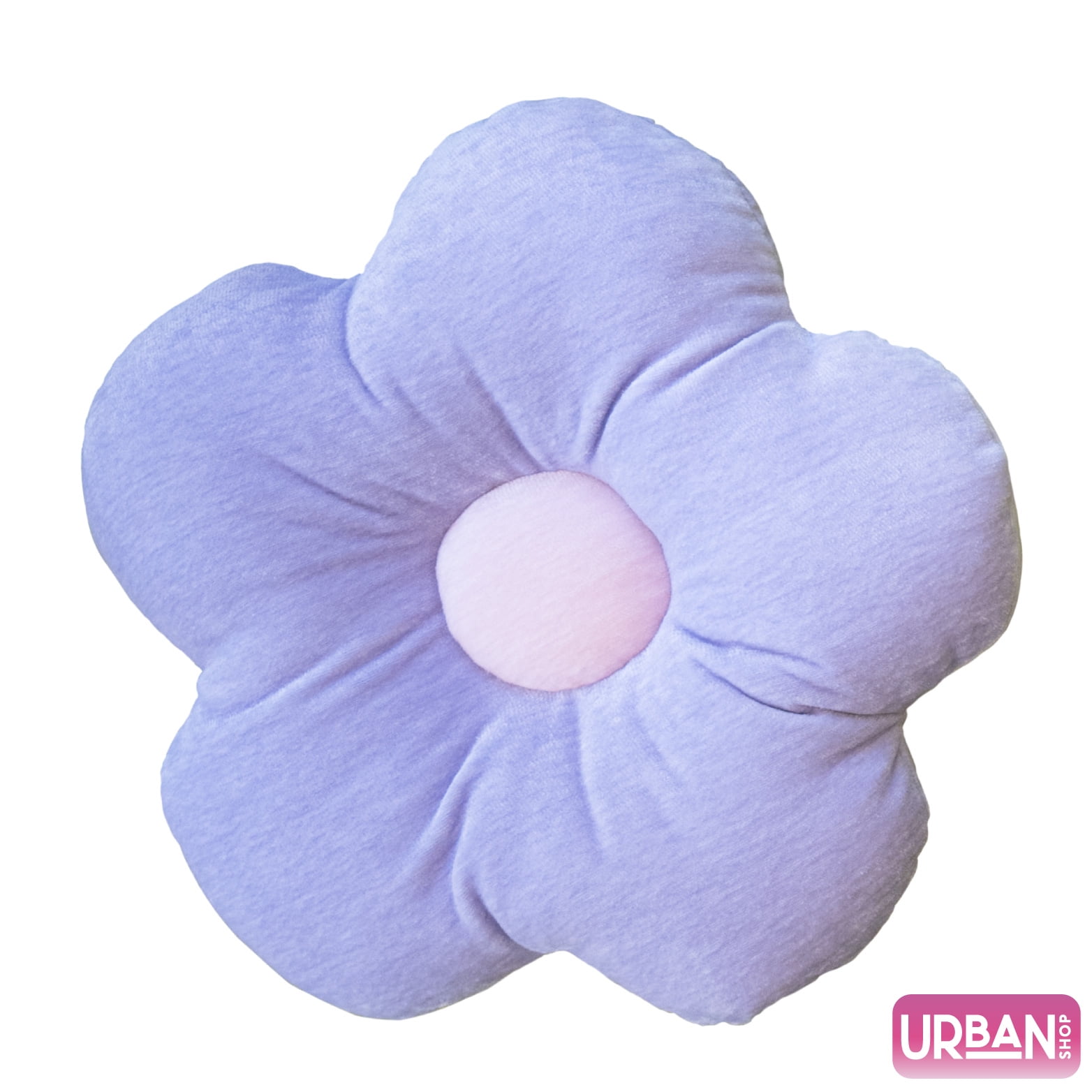 (2 pack) Urban Shop 18" Purple Flower Decorative Pillow, 1 Each