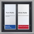 thumbnail image 2 of Pegatina de vidrio esmerilado transparente opaco para baño, inodoro, oficina, ventana, película espesa anti-miradas, 2 of 6