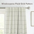thumbnail image 3 of Cortinas DriftAway, 2 paneles, 100% lino opaco, a cuadros, 213 x 132 cm, 3 of 9