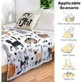 thumbnail image 5 of Cute Cat Blanket Animals Pet Pattern Gifts for Cat Lovers Soft Lightweight Flannel Throw Blankets for Kids Adults 60"x50", 5 of 6