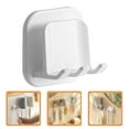 thumbnail image 2 of WHAMVOX 2pcs Self adhesive Wall Toothbrush Holder Mount for Bathroom, 2 of 7
