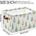 thumbnail image 4 of 1PCS Cartoon Christmas Tree Large Collapsible Storage Bins,Canvas Fabric Foldable Storage Bins with Handles Open Home Storage Bins Boxes Toy Storage Basket Home Decor, 4 of 7