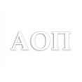 thumbnail image 2 of Rage Paints Officially Licensed Alpha Omicron Pi 8" x 3" Window Decal - White, 2 of 4