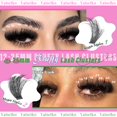 thumbnail image 3 of Kit de racimos de pestañas Yaiseiko Fluffy 100D+200D, volumen 280 unidades, 3 of 7