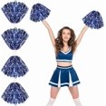 thumbnail image 5 of Thenshop Cheerleading Pom Poms 4 Pack Cheerleader Squad Spirited Fun Pompoms Cheer Hand Flowers Metallic Foil Pompoms for Adults Sports Meeting Team Spirit Cheering Party, 5 of 10