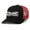 Black/Red, variant on Trump Hat Trump Won Again 2024 Dark MAGA Mesh Back Embroidered Trucker Hat, Black/Black