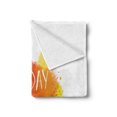 thumbnail image 2 of Wording Soft Flannel Fleece Throw Blanket, Optimistic Message Color Splashes Background Typography Art Today is the Day, Cozy Plush for Indoor and Outdoor Use, 50" x 60", Multicolor, by Ambesonne, 2 of 5