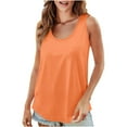 thumbnail image 2 of ECZHAW Women's Summer Tank Top Casual Scoop Neck Sleeveless Loose Fit Shirt Top, 2 of 8