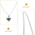 thumbnail image 3 of Urna de cenizas de acero inoxidable con colgante de corazón, collar de urna, collar de urna de cremación, 3 of 7