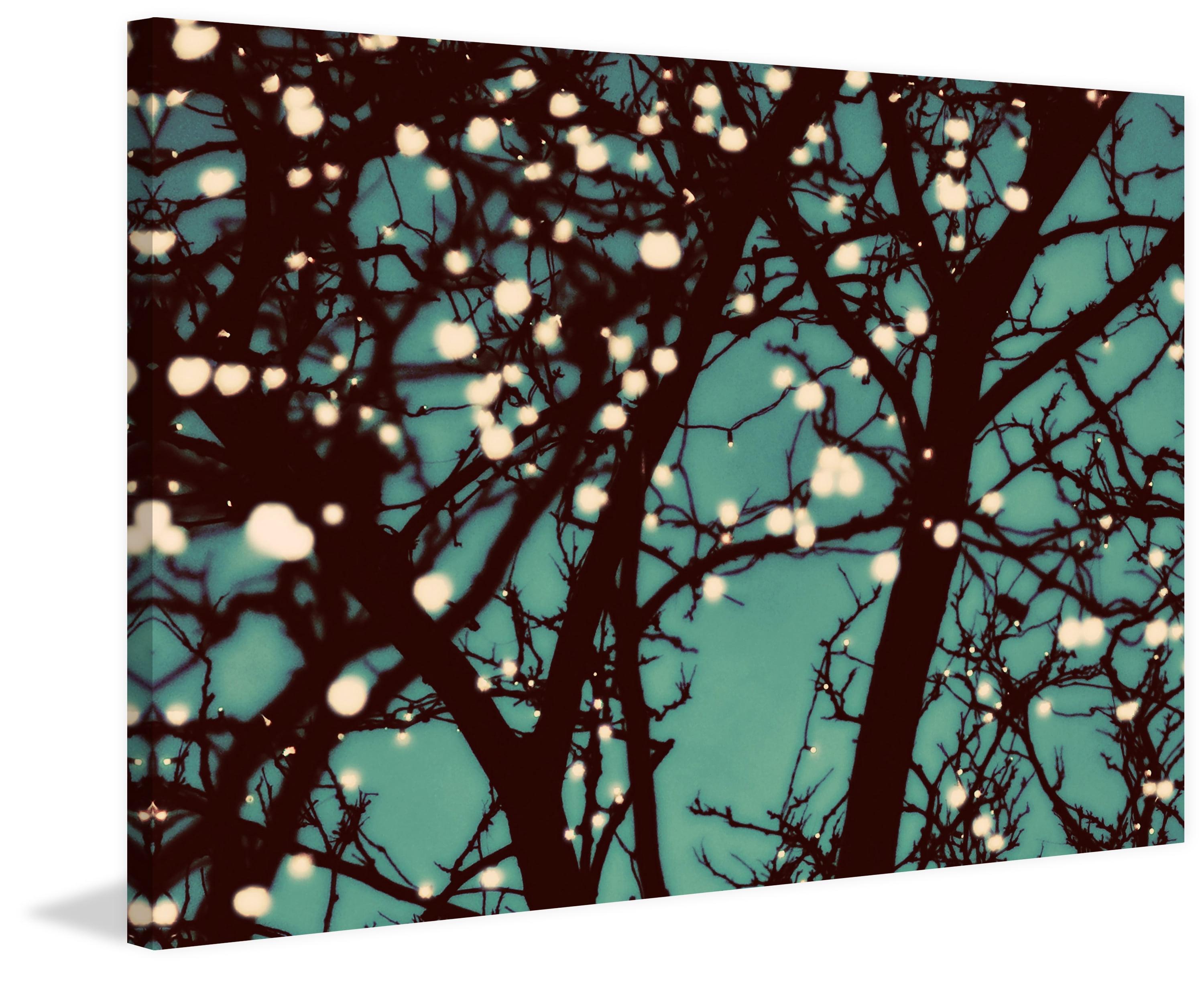 "Night Lights 2" Painting Print on Wrapped Canvas