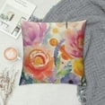 thumbnail image 2 of Fenyluxe Outdoor Throw Pillow Covers Spring Summer Pastel Floral Watercolor Decorative Tropical Cushion Cases Home Porch Décor for Patio Furniture Couch Bed Sofa 22x22in, 2 of 5