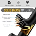 thumbnail image 4 of Wowow Brass Commercial Wall Mounted Pot Filler with Double Joint Swing Arms in Black, Single Hole Stove Faucet for Kitchen, 4 of 8