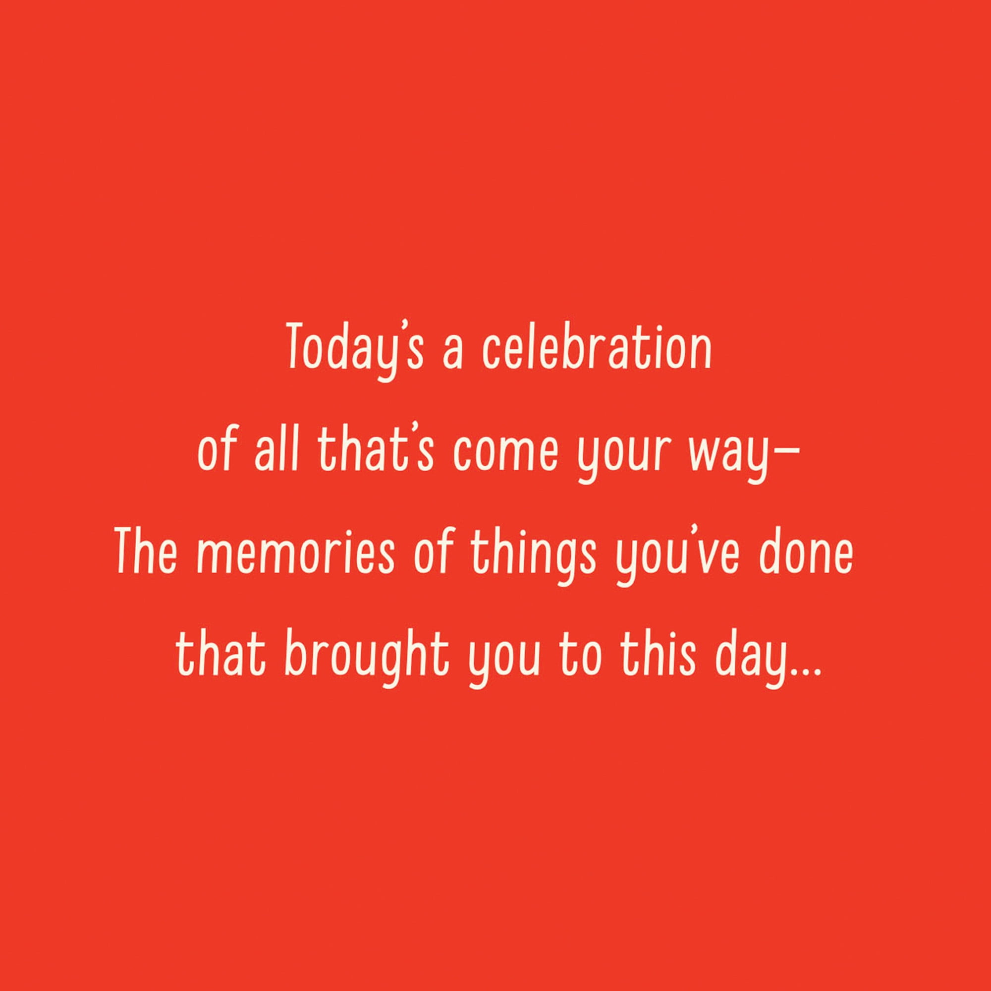 Hallmark 70th Birthday Card (Today Adds Up to One and Only You)