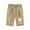 Khaki, variant on Girls Shorts Cotton Children Kids Casual Floral Printed Elastic Waist Casual Pants Breeches With Pocket 3-13 Years