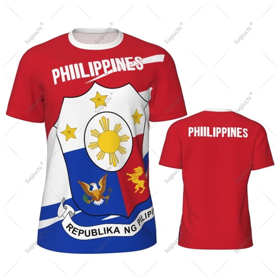 Philippines Flag Men Sports T-shirt Women Tees jersey for Soccer Football Running Bike Tennis Fitness Fans