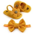 thumbnail image 1 of Zapato De Bebé Antideslizante Transpirable Para Mujer + Diadema Para Recién Nacido/Niña 0-18 Meses, 1 of 4