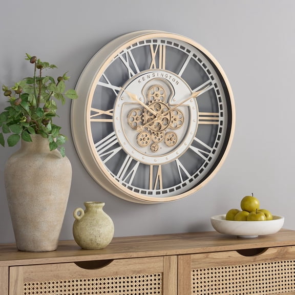 SEI Willmar Translucent Roman Gear Clock