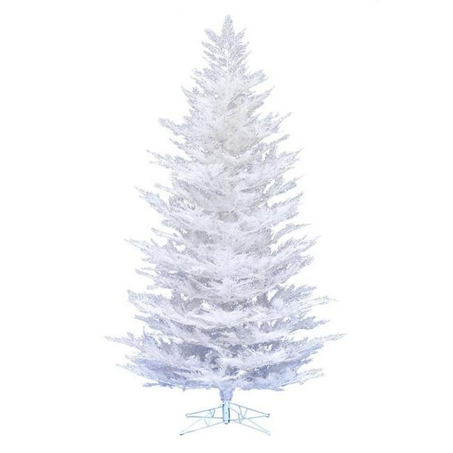 Vickerman G197155 5.5 ft. x 47 in. Flocked Cedar Pine Artificial Christmas Tree with 665 PVC Tips
