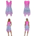 thumbnail image 3 of Whosucclay Pink Leopard Gradient Print Matching Hawaiian Holiday Outfit Set Men Button T-Shirts and Women Sleeveless Sundresses Dress 2026 Spring Long Midi Dress Travel Outfit, S, 3 of 7