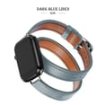 thumbnail image 1 of Correa de cuero para Apple Watch, banda de 49mm, 41mm, 45mm, 40mm, 44mm, 38/42mm, correa para IWatch Series 8, 7, 6, SE, 5, 4, Ultra repuesto, 1 of 4