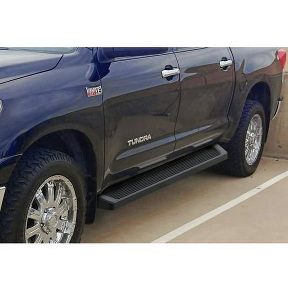 2007-2019 Toyota Tundra CrewMax Cab Black Finish 6 Inch iRunning Board Door to Door Side Bar Side Step Running Board
