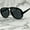 Black, variant on Blue Lens Sunglasses Rectangular Gang Style Street Wear Hip Hop