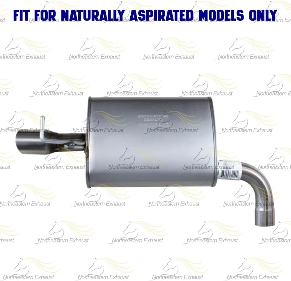 Northeastern Exhaust | Stainless Steel Passenger Side Muffler Fits 2012-2015 Ford Explorer 2.0L & 2011-2015 Ford Explorer 3.5L SUV - Direct Fit