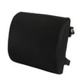 thumbnail image 2 of Memory Foam Lumbar Support Pillow with Dual Premium Adjustable Straps, Ergonomic Back Cushion for Back Pain Relief in Home Office Chair Car Seat - Black, 2 of 8