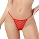 thumbnail image 1 of Gibobby Ropa Interior con Entrenamiento Mujeres sexy cintura encaje patrón elástico T encaje Tanga bragas para chicas adolescentes （Rojo， L), 1 of 5