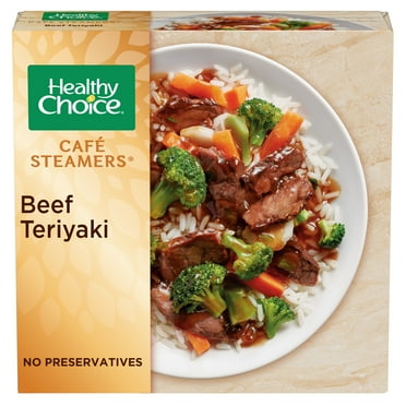 Healthy Choice Cafe Steamers Beef Teriyaki, Frozen Asian Meal, 9.5 oz (Frozen)