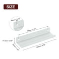 thumbnail image 2 of 6Pcs Finger Pulls, 120mm/4.72 Inch Aluminum Hidden Cabinet Edge Handles, Modern Concealed Tab Pulls Hardware for Kitchen, Furniture, Drawer, Wardrobe, White, 2 of 6