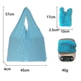 thumbnail image 4 of Expandable Polyester Shopping Bag with Large Capacity for Everyday Use Black, 4 of 9