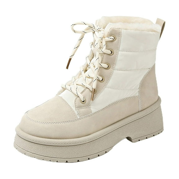 Women's Boots Insulated Platform Heel Ankle Booties for Cold Weather Outdoor Activities Stylish and Comfortable Winter Footwear