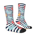 thumbnail image 2 of Goofa Colorful Llama Printed Men's Crew Socks, Soft Durable Breathable Moisture-Wicking with Odor Control Cotton socks, 2 of 9