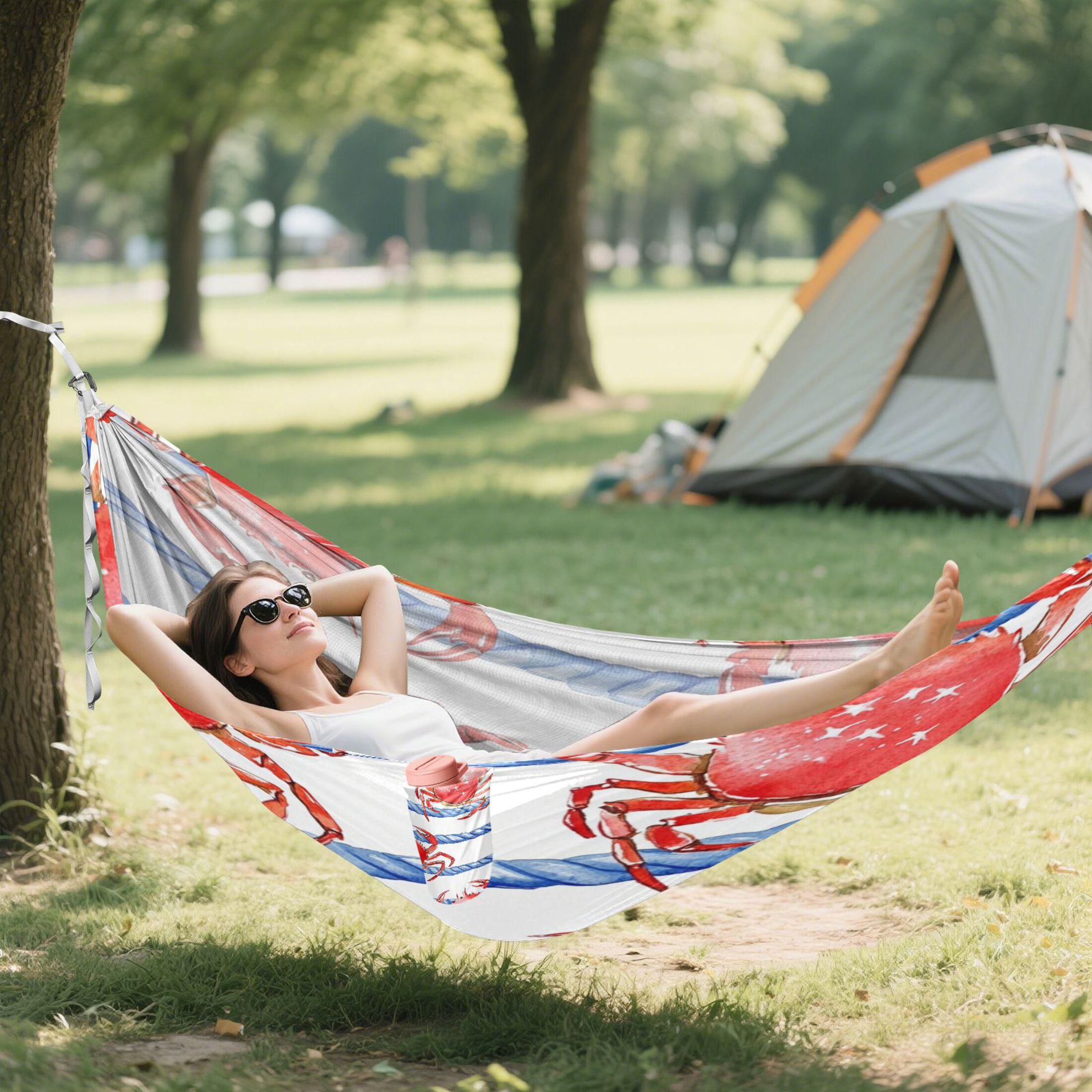 Hammock Camping Hammock Nylon Portable Hammock Travel Camping Hammock Super Cute Crab