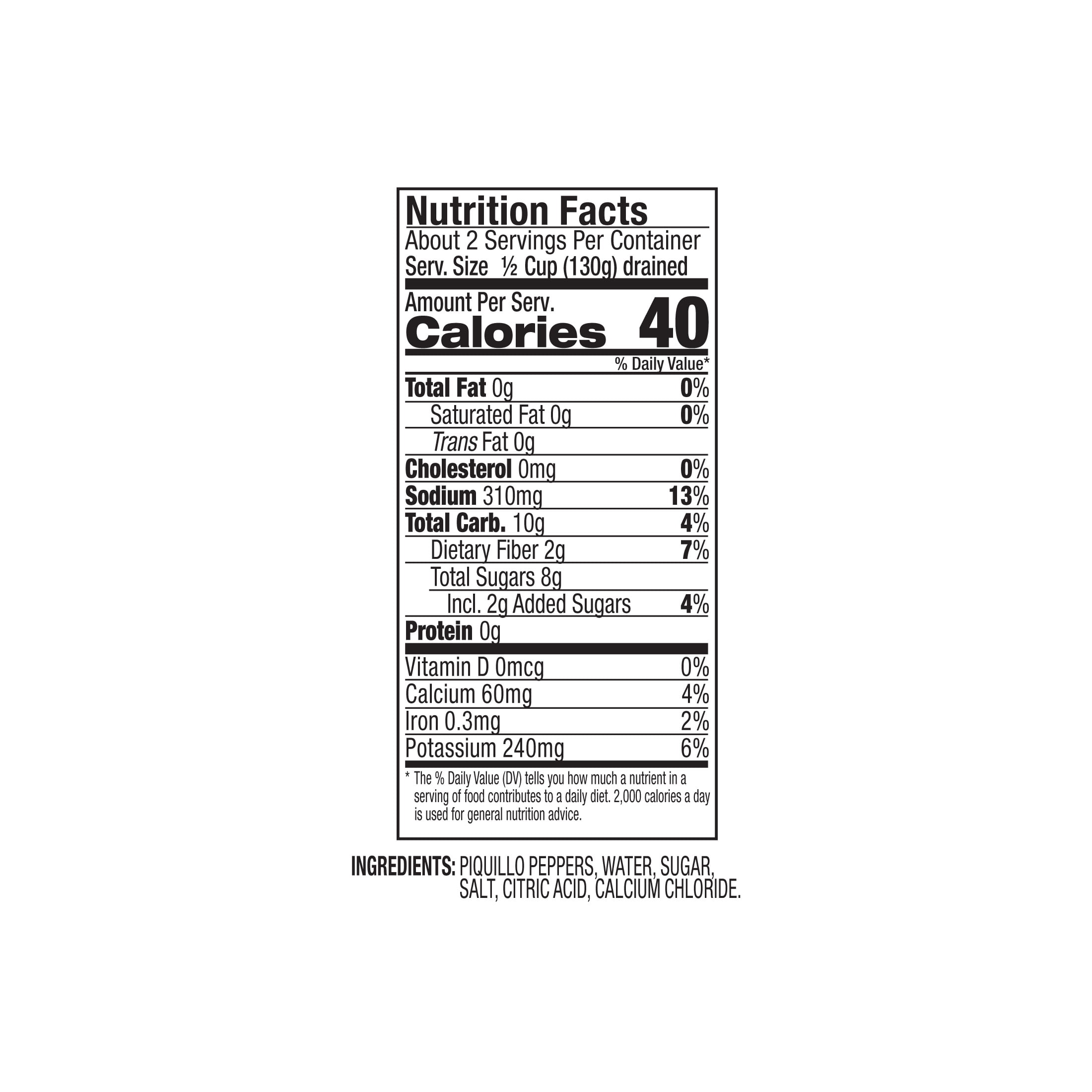 DeLallo Roasted Piquillo Peppers, Non-GMO, Kosher, 12 oz. Jar, (12 Pack)