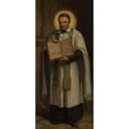 thumbnail image 3 of Emmanuel Auguste Masse 10x18 Black Modern Framed Museum Art Print Titled - Saint Vincent De Paul (1872), 3 of 5