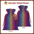 thumbnail image 2 of Honeii Leopard Neon Rainbow Gradient Print Small Burlap Bags,Christmas Drawstring Treat Bags Gift Bags Reusable Candy Goodie Wrapping Bags for Holiday Party Favors Supplies -Medium, 2 of 9