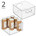 thumbnail image 2 of Organizador de almacenamiento mDesign Ligne Collection, paquete de 2 unidades, transparente, 2 of 9