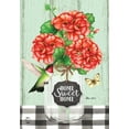 thumbnail image 3 of Briarwood Lane Home Sweet Home Geraniums Summer Garden Flag, 3 of 4
